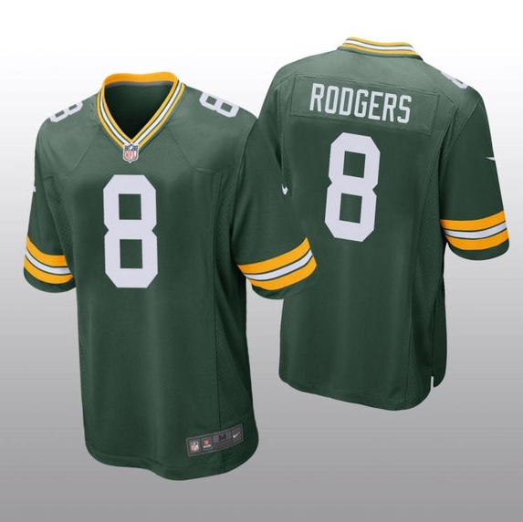 Men's Green Bay Packers #8 Amari Rodgers Green Stitched Game Jersey Men's Green Bay Packers #8 Amari Rodgers Green Stitched Game Jersey